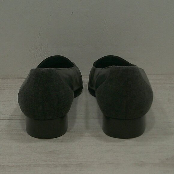 Nordstrom Classic Preppy Black Leather Casual Slip on Loafers Size 8 N | Narrow - Picture 6 of 9